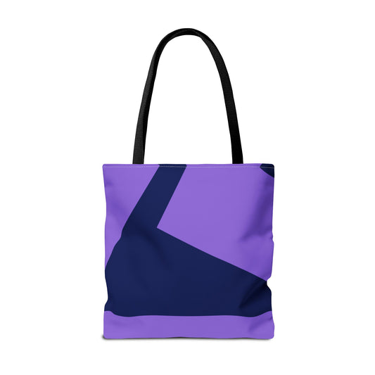 Purple Geometric Tote Bag