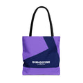 Purple Geometric Tote Bag