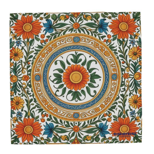 Flowers Silk Scarf