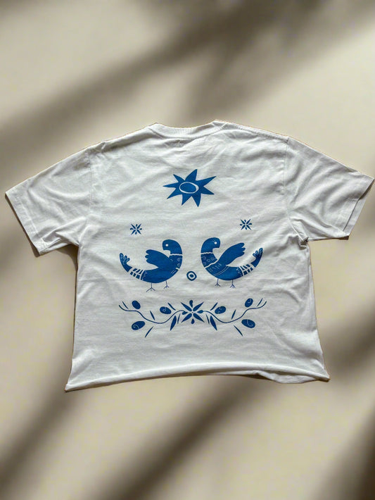 Birds Cropped Tee
